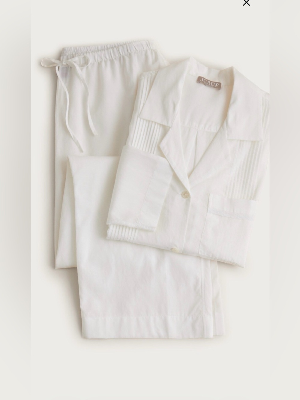 JCrew Brand New with Tag Pintuck pajama pant set size XS